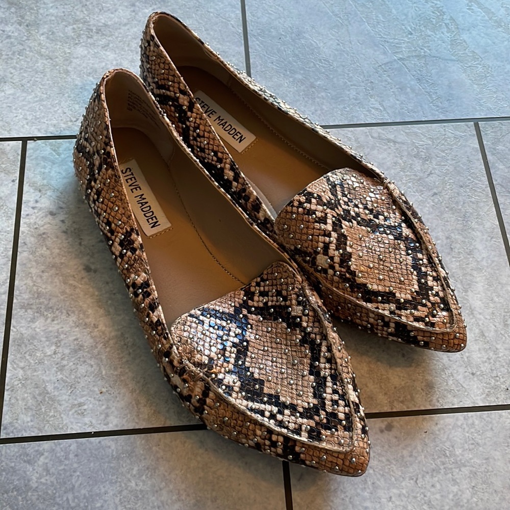 Steve Madden studded loafers